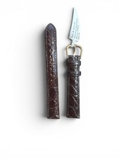 DeBeer Paris Watch band 15mm Brown Crocodile 410-15 Straps Bargains NWT Sales