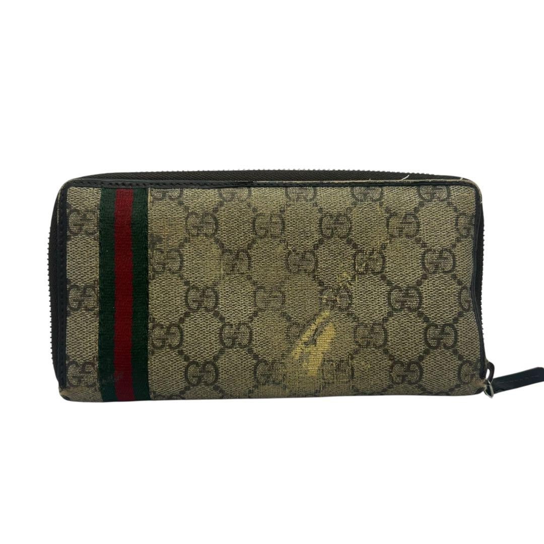 Gucci Long Wallet GG Supreme Sherry Line Canvas Brown Authentic F0211550 thumbnail 15