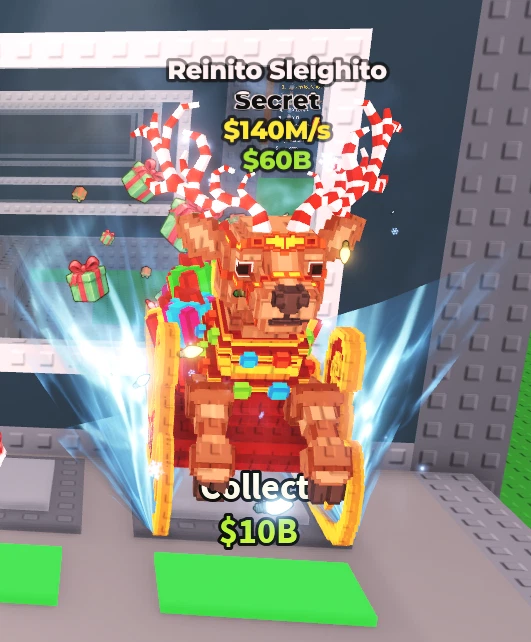 HUGE, DIAMONDS, GEMS, PS99, PSX, PET SIMULATOR 99, PETS GO!, GO Steal A Brainrot Reinito Sleighito 140M/s CHEAPST & FAST DELIVERY