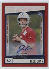 2022 Score Rookies Red Zone Signatures 5/20 Jack Coan #312 Auto g4k