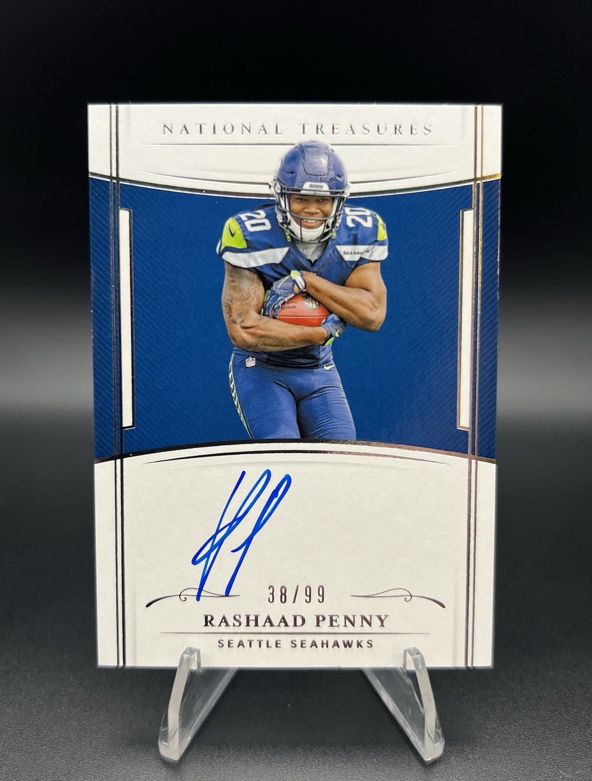 Rashaad Penny Panini National Treasures the Future Autographs #RP Base