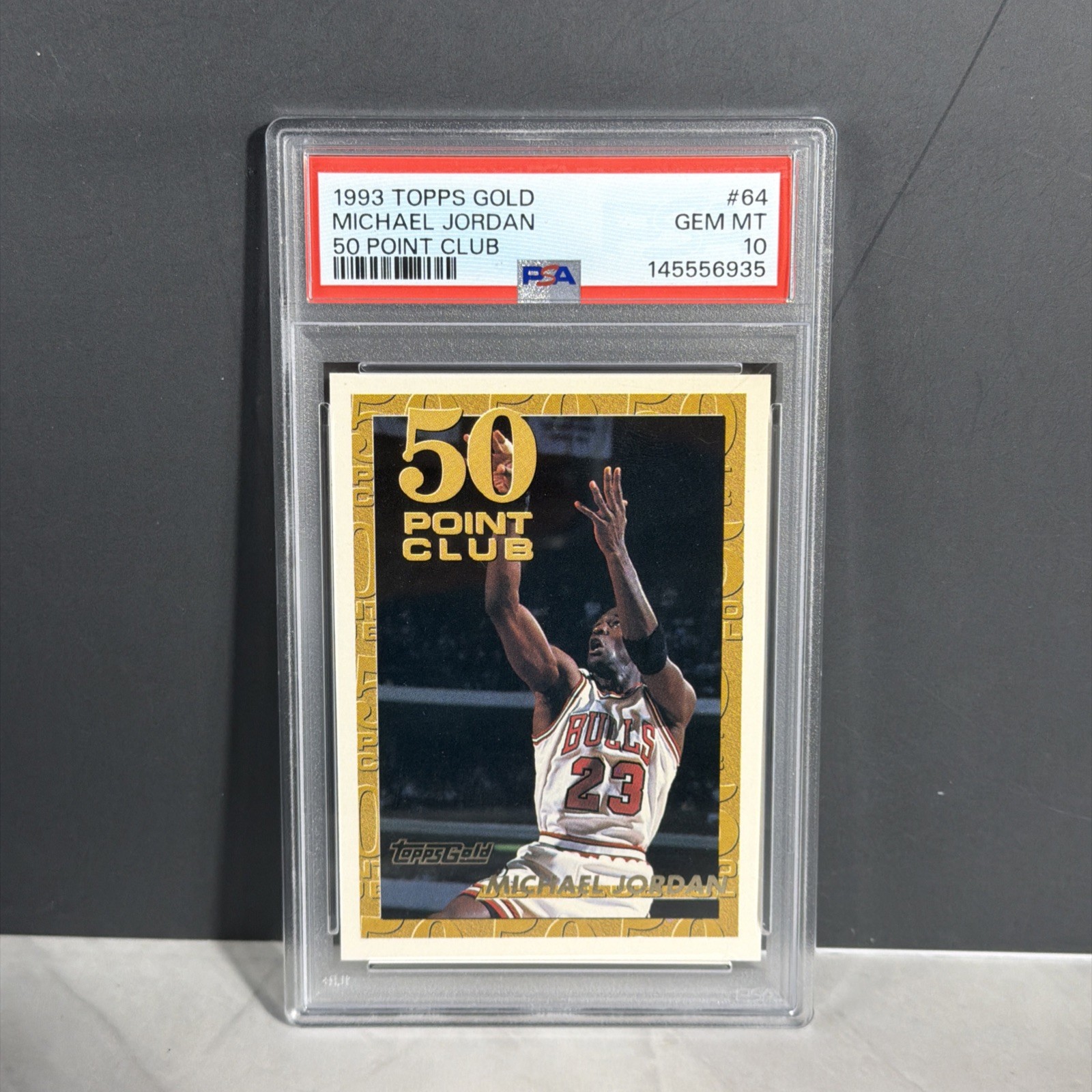 1993 Topps Gold 50 Point Club Michael Jordan #64 PSA 10 GEM MINT