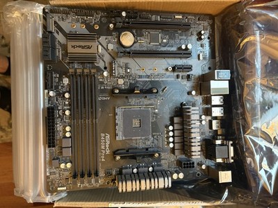 ASRock B450M PRO4 MicroATX AMD Socket AM4 DDR4 Motherboard PCIe M.2 HDMI