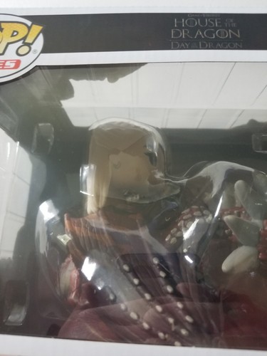 FUNKO POP! RIDES HOUSE OF THE DRAGON RHAENYS TARGARYEN WITH MELEYS #124 - Picture 2 of 8