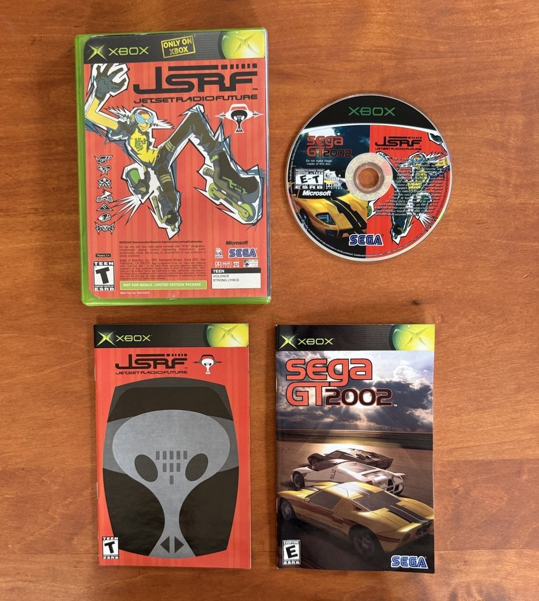 f(x) CD セット Sega GT 2002 Jet Set Radio Future JSRF Combo (Original OG Xbox