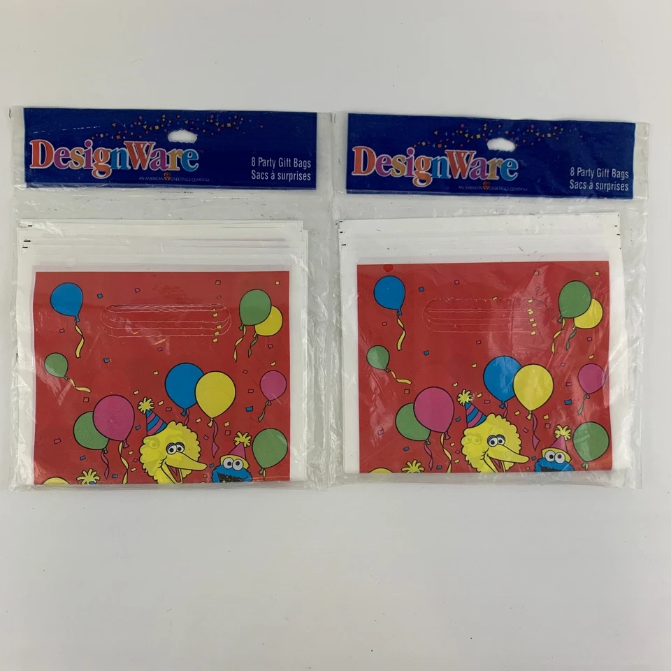 Bolsas de fiesta de botín de Sesame Street Favor Big Bird Elmo Ernie Cookie Monster Zoe Foto 2 de 4