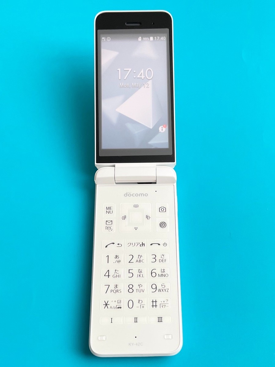 KYOCERA DIGNO Keitai KY-42C Android Flip Phone Unlocked White From