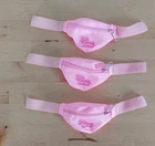 3X CLUB DES AMIES DE BARBIE Vintage MATTEL Pink Coin Purse Bracelet Figure