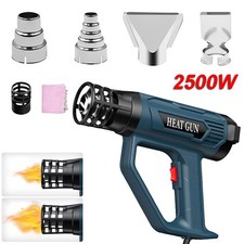 2500W Heat Gun Electric Hot Air Gun with Dual-Temperature 4 Nozzles Tool