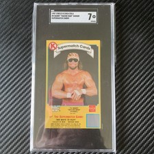 1987 Circle K/Coca-Cola #4 Randy Savage Macho Man Supermatch Cards SGC 7 NM