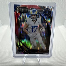 2024 Panini Select - Club Level Puka Nacua #287 Black & Red Shock Prizm