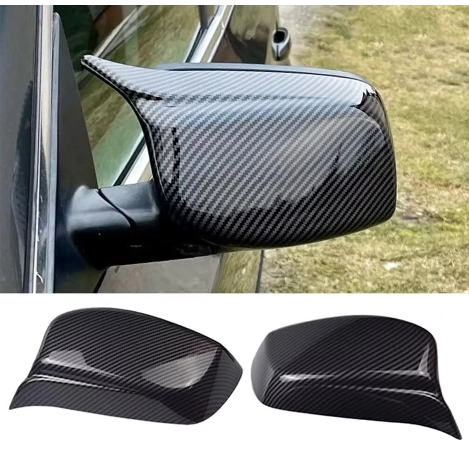 Cubierta de espejo retrovisor delantero derecho + derecho para BMW Serie 5 E60 E61 E63 E64 2003-2007 Foto 2 de 4