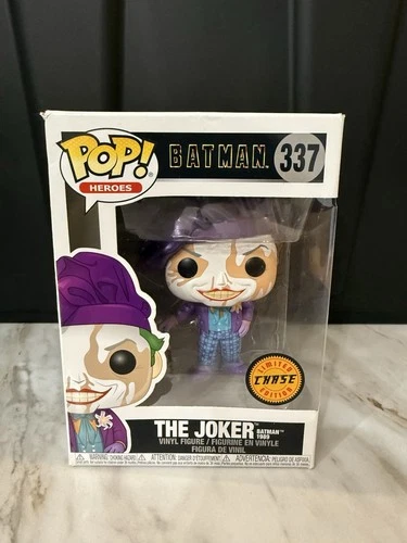 Funko Pop! Heroes The Joker Chase Limited Edition Vinyl Figure Batman 1989 #337