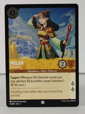 Mulan - Free Spirit - Foil - Rise of the Floodborn - LORCANA - #15 -T