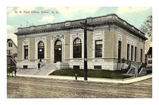 Postcard: U. S. Post Office, Dover, N. H. 11724