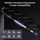 3FT Optical Digital Audio Cable Male to Male Fiber 24K Gold-Plated for Soundbar