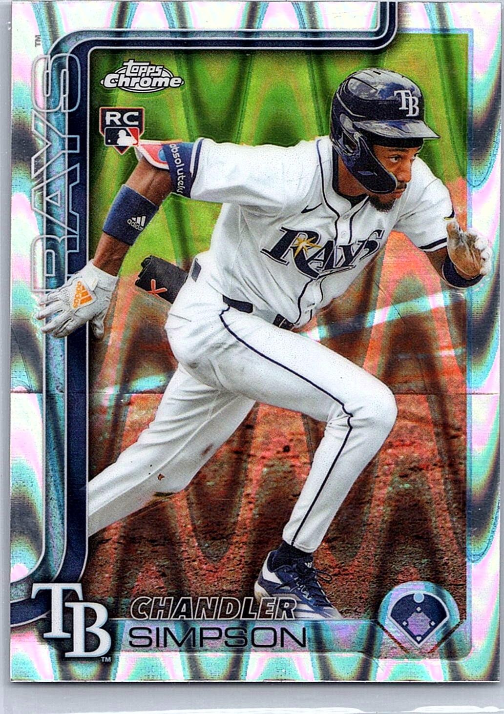 Chandler Simpson - 2025 Topps Chrome ROOKIE #USC179 - RayWave Refractor