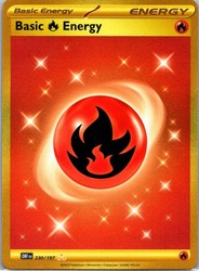 Basic Fire Energy 230/197 Obsidian Flames Hyper Rare