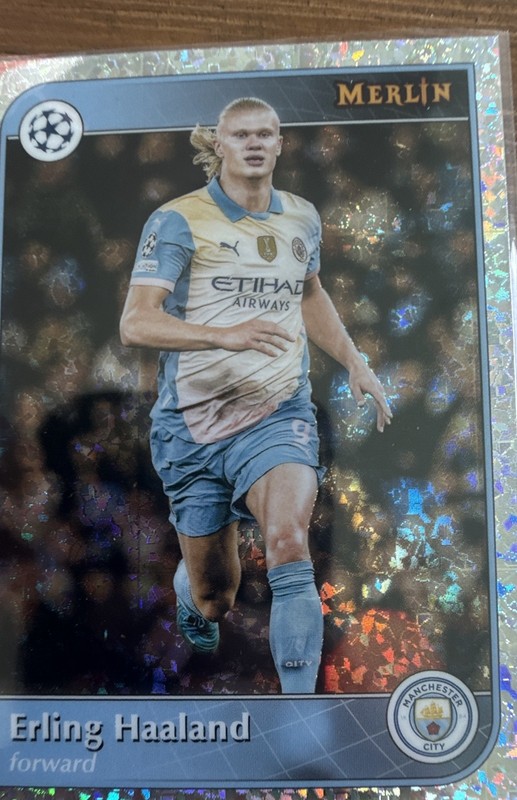 2024-25 Topps Merlin Uefa Club Competitions - Erling Haaland #73 Mini-Diamond...