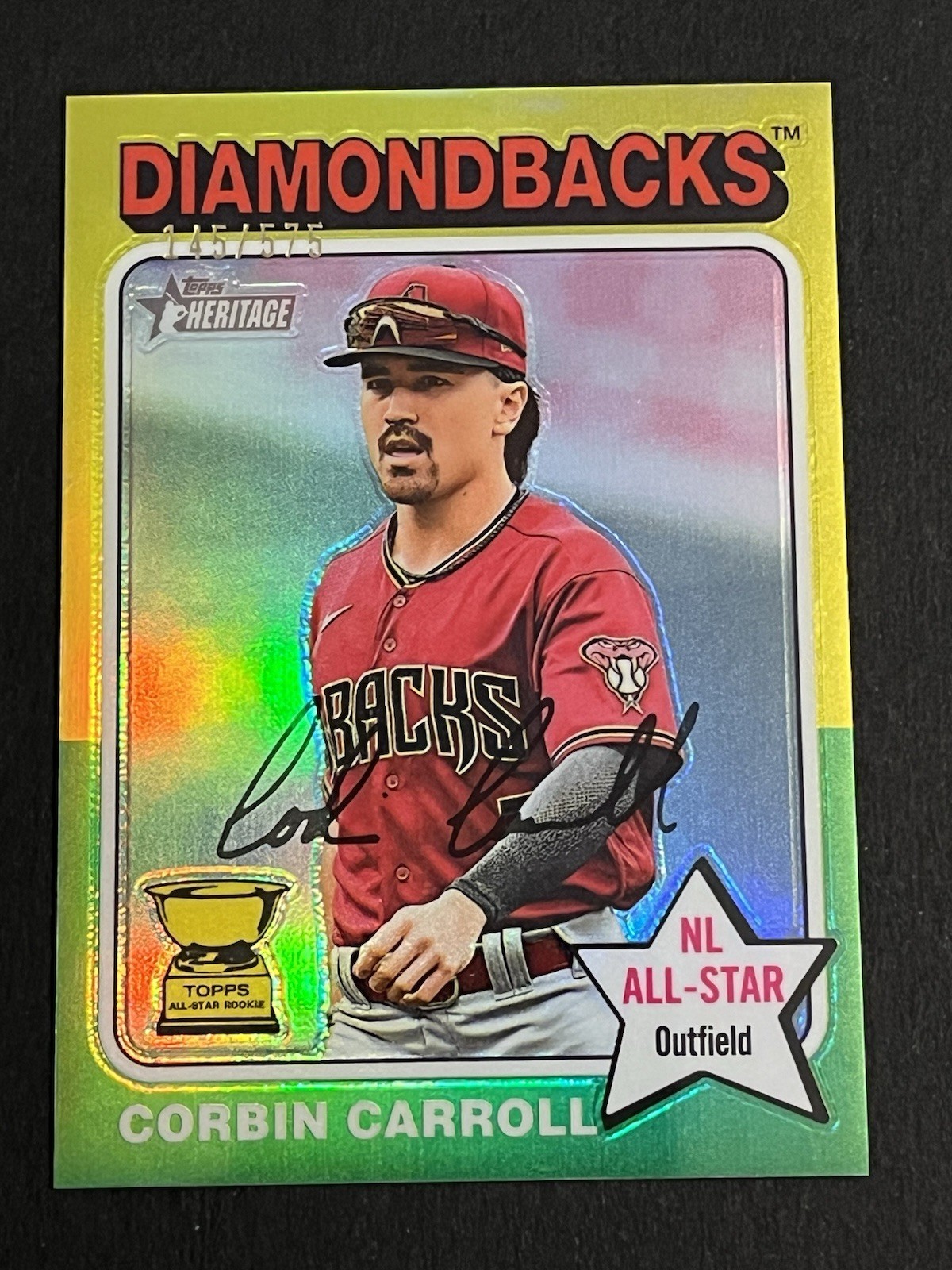 2024 Topps Heritage - Corbin Carroll #372 Chrome Refractor /575