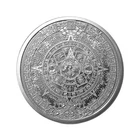 Golden State Mint 1-oz Aztec Calendar Silver Round GEM BU