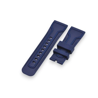 28mm Navy Blue Rubber Strap For SevenFriday M-P-PS-T-Q-S-V Series