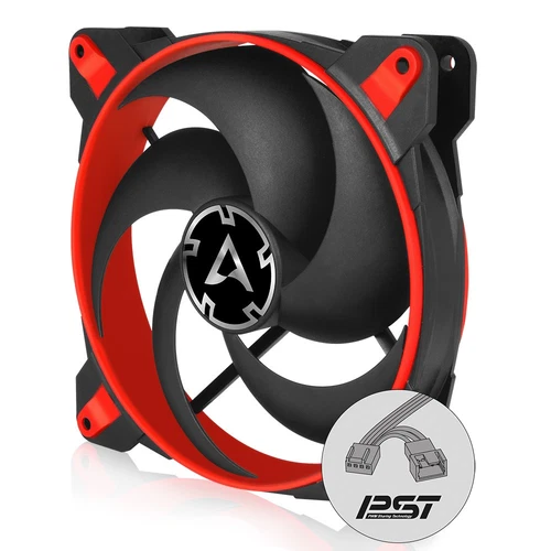 ARCTIC BioniX P140 Rot Gaming PC Gehäuse Lüfter mit PWM PST 1950 U/min Kühler