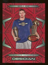 2024-25 Panini OBSIDIAN - NIKOLA JOKIC #184 FINALS & MVP TRUE RED INTL PRIZM SSP