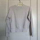 Fila Women’s White cropped crewneck sweatshirt with black logo size Medium M — photo 2