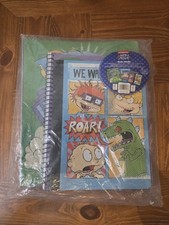 Rugrats Binder Bundle 4 Piece Set Folder 3-ring Binder Notebook Composition Book