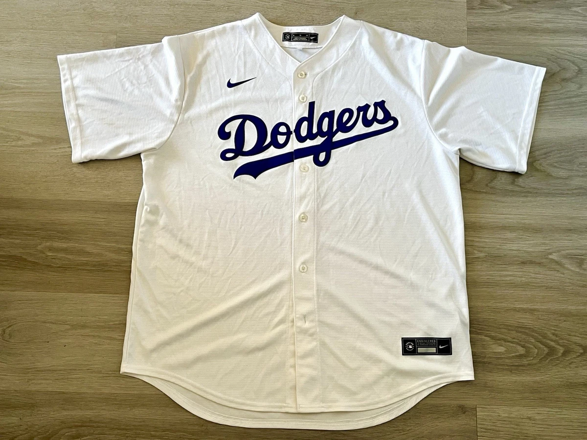 Maillot Baseball Dodgers Majestic Cooperstown Collection - Taille XL, Bleu, Homme/Unisexe