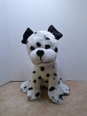 Anko Plush Sitting Dalmatian Puppy Dog Spotted White Black 9''