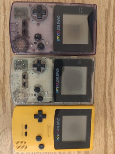 3 gameboy colors for parts