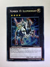 Number 10: Illumiknight CT08-EN004 Secret Rare Limited Edition YuGiOh Card LP