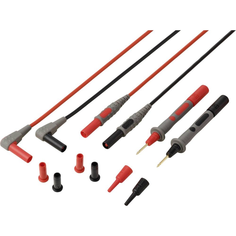 Pointe de test VOLTCRAFT MSL-850 4mm avec câble flexible de 1.2m pour multimètre