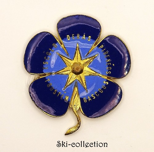 Vereinsabzeichen - Escolo deras Pyrenäen. Emaille. Frankreich, um 1930 - Bild 1 von 3