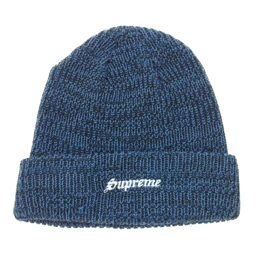 Bonnet tricoté Supreme Twisted Loose Gauge bleu marine noir occasion LIFE 0