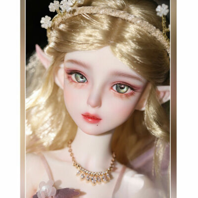 Elf Ears 1/4 BJD Doll Nude Resin Ball Jointed Girl Angel Gift Eyes Face Make up