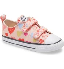 Converse Kids Chuck Taylor All Star 2V Hearts Ox Infant/Toddler , 771610F Sizes
