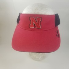 Nebraska Huskers Sun Visor Hat Cap Strapback Adjustable