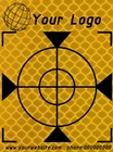 Custom Reflective  Labels with logo Yellow (500 No) - 60mm, Total Station, GPS