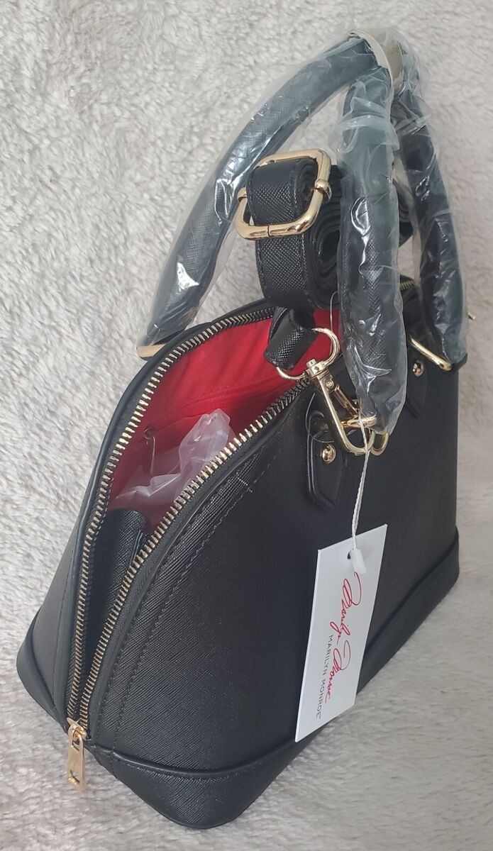 Marilyn Monroe Black Dome Satchel Handbag Purse w/Detachable Marilyn Monroe Black Dome Satchel Handbag Purse w/Detachable