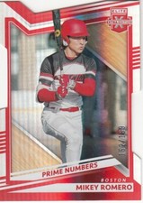 2022 Elite Extra Edition Parallel Prime Numbers C Red DC MIKEY ROMERO /169