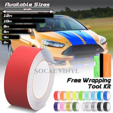 Matte Color Racing Stripes Vinyl Wrap Sticker For Ford Focus Stripe 10FT / 20FT