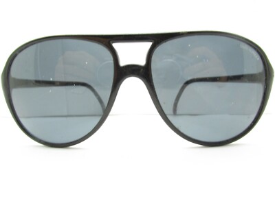 BOLLE BLACK AVIATOR FULL RIM DESIGNER SUNGLASSES 56-17-135 FRANCE 111048 