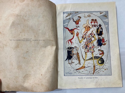 LE AVVENTURE DI PINOCCHIO- DISEGNI DI C. SARRI TOPPI 1923 -CON DIFETTO. - Imagen 10 de 24