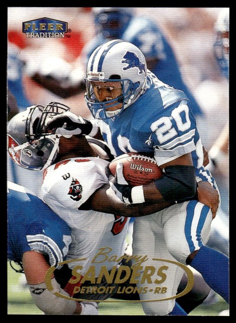 1998 Fleer Tradition Barry Sanders Detroit Lions #2