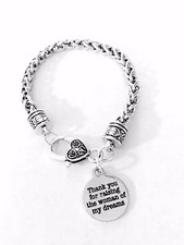 Charm Bracelet Wedding Mother Of The Bride Thank You For Raising The Woman Gift