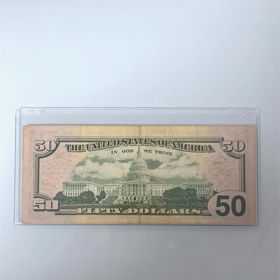 2004 $50 Star Note F 2128* Chicago - Birthday Note JAN 4 1914 S/N EG 01041914 * - Image 4 of 4