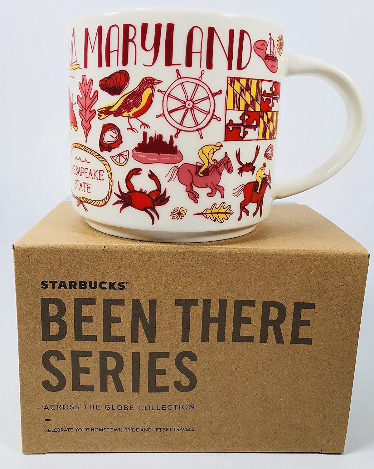 Maryland Ceramic Mug Been There Series across the Globe Collection, 14 Ounces